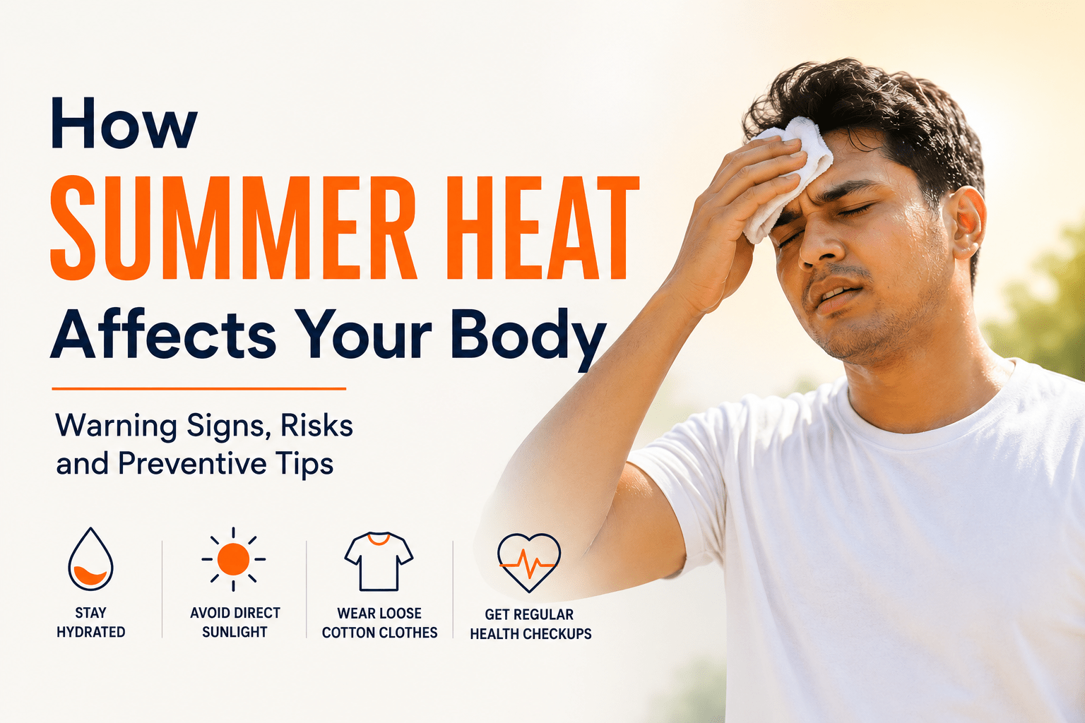 How summer heat affects your body with warning signs, dehydration risks and preventive health tips