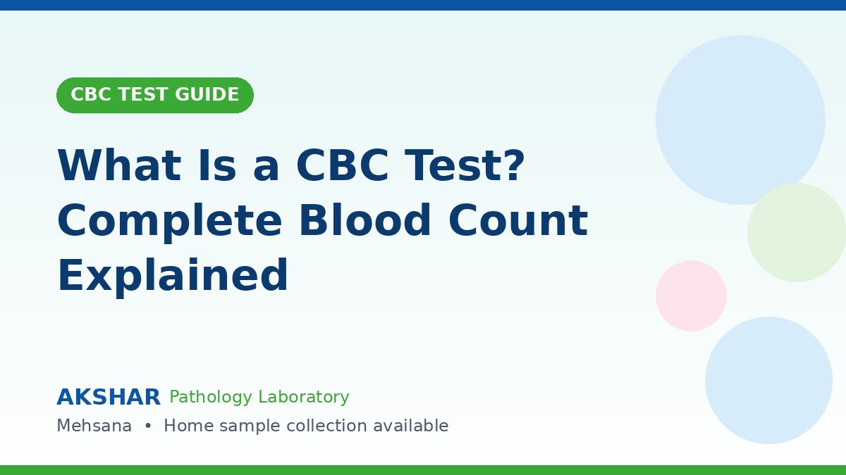 CBC test complete blood count report being reviewed at a pathology lab