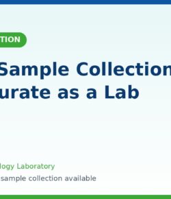 home sample collection accuracy blood test technician on a home visit