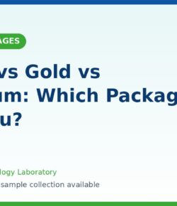 Silver Gold Platinum health package comparison at Akshar Pathology Lab
