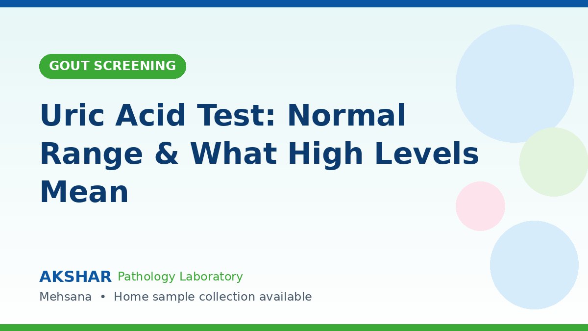 uric acid test normal range report used for gout screening